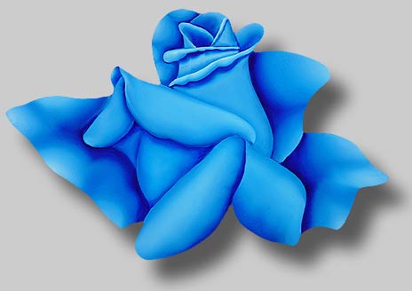 Roses in Paintings by Benini: Geneva Rose Garden - Blue